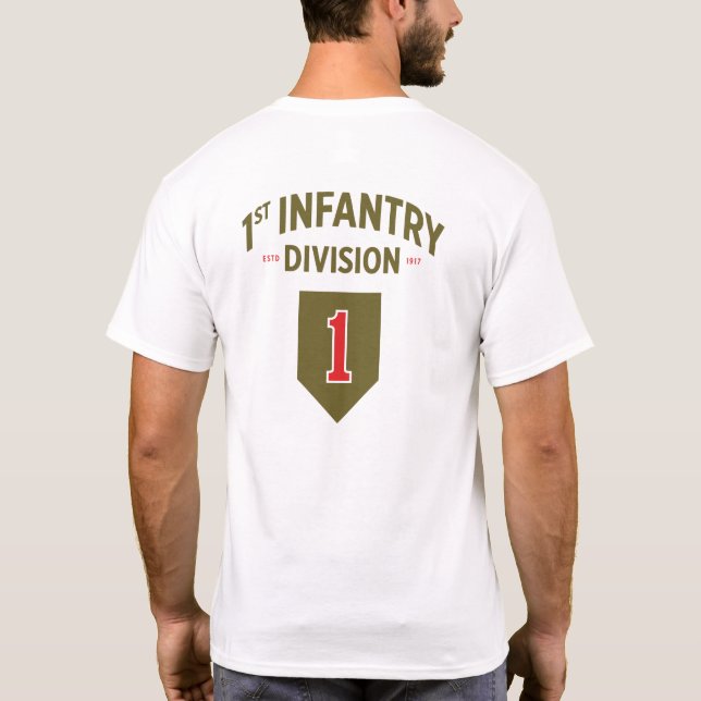 Camiseta Divisão de Infância de 1ruas T-Shi Militar dos Est (Verso)