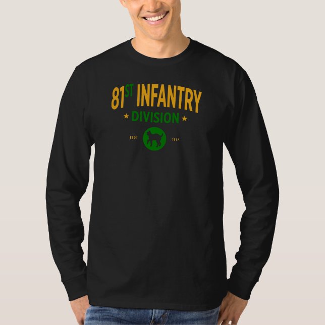 Camiseta Divisão de Infantaria de ruas - Longa Duração Mili (Frente)