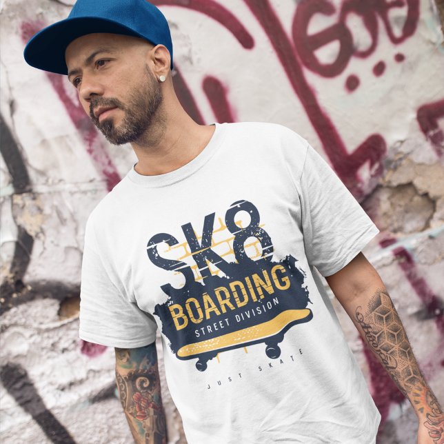Camiseta Divisão de Rua Skateboard (Criador carregado)