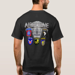 Camiseta Divisões Aéreas do Exército Passadas e Presente