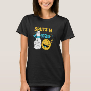 Camiseta Divisões e Risadinhas, Jogador de boliche engraçad