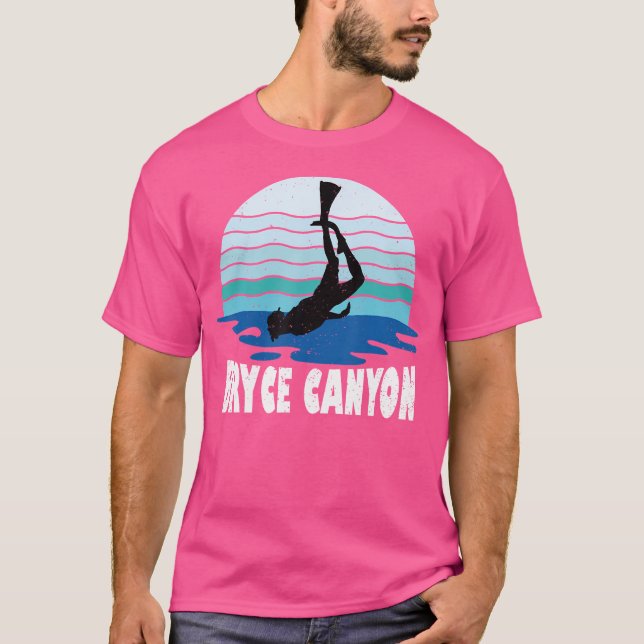 Camiseta Divisor Canyon De Bryce A Snorkeling Embaixo De Ág (Frente)