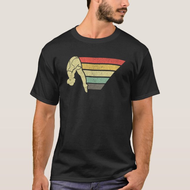 Camiseta Divisor de borda do driver de plataforma retrô (Frente)