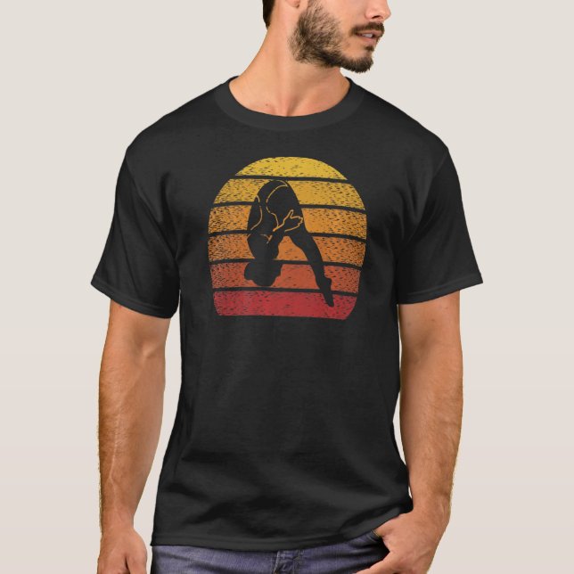 Camiseta Divisor de borda do driver de plataforma retrô (Frente)