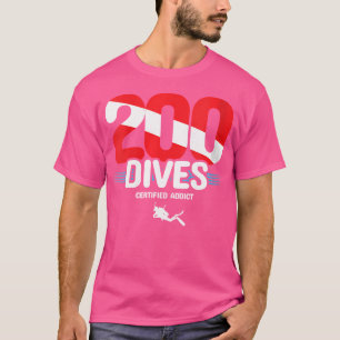Camiseta Divisor De Sinalizador Scuba De 200° Mergulhador D