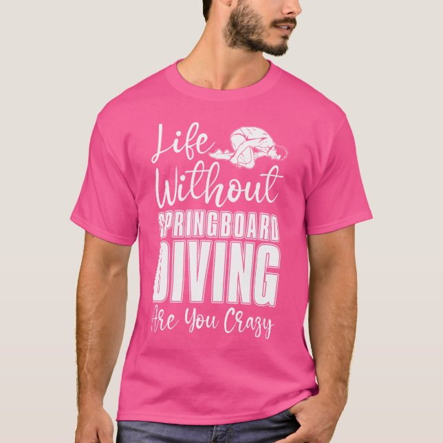 Camiseta Divisor de Springboard Engraçado de Plataforma (Frente)