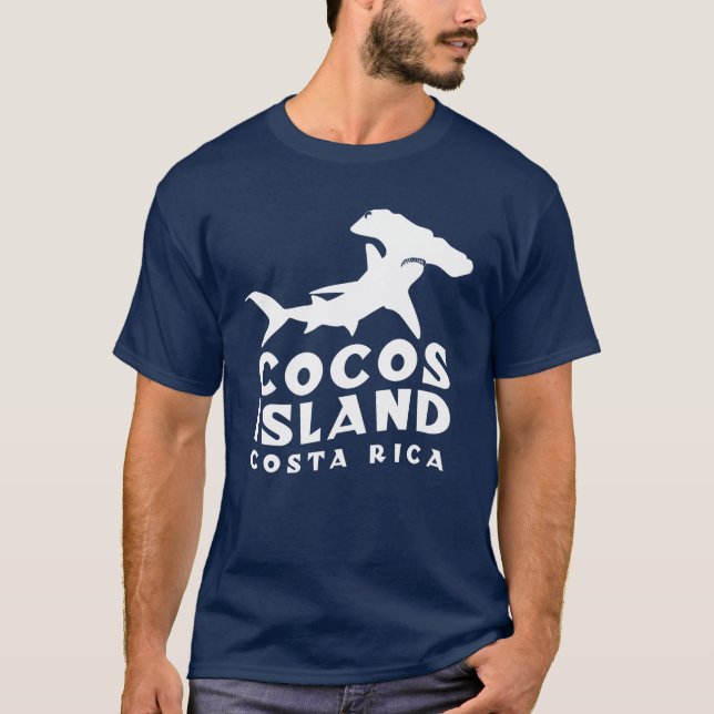 Camiseta Divisor de Tubarões de Hammerhead na Costa Rica (Frente)