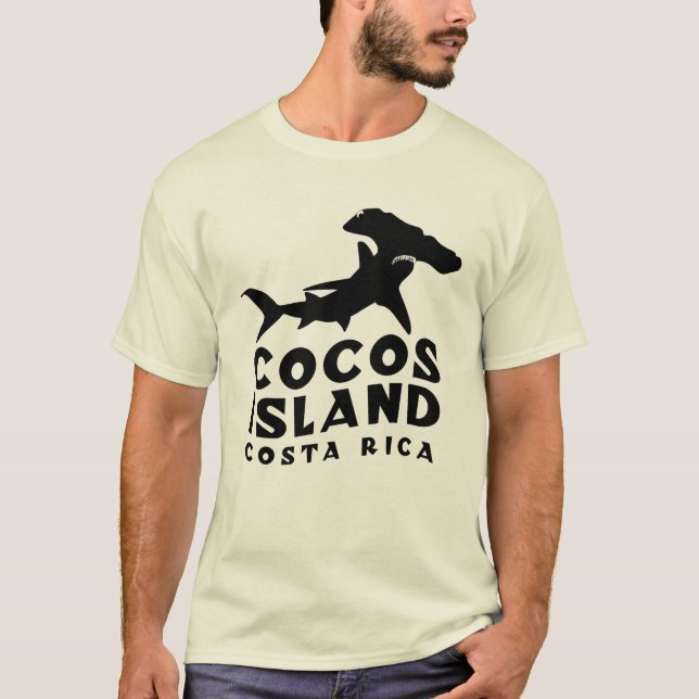 Camiseta Divisor de Tubarões na Costa Rica da Ilha Cocos (Frente)