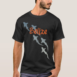 Camiseta Divisor Scuba Belize Scuba Divisória com Tubarões