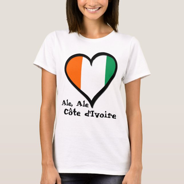 Camiseta d'Ivoire de Côte (Frente)