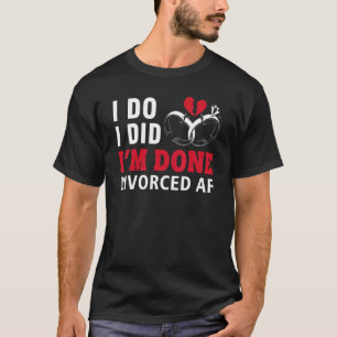 Camiseta Divorce AF para Homens Novas Divorcias 6