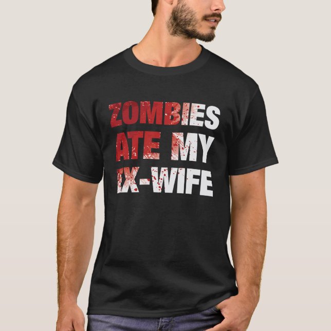 Camiseta Divorcee Husband Halloween Costume (Frente)