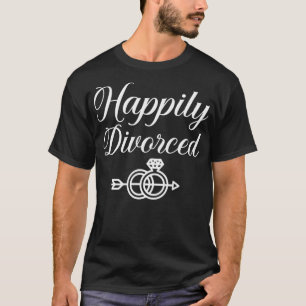 Camiseta Divorciada Felizmente, Divorciada Funny Divorce, P