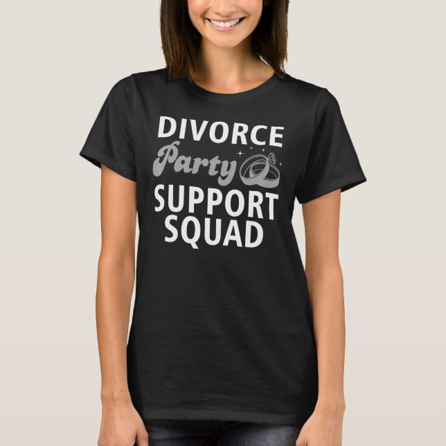 Camiseta Divorciado Para Homens Mulheres Apoiam Partido Div (Frente)