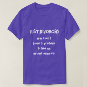 Camiseta divorciado recentemente