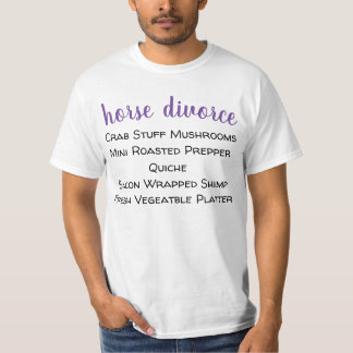 Camiseta divórcio de cavalo