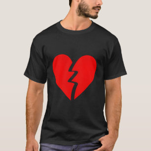 Camiseta Divórcio Fragmentado Anti Valentine Sad Breakup