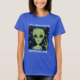 Camiseta Divulgação de cheios Acontecendo Agora Alienígena 