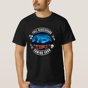 Camiseta Divulgação do cheio em breve   OVNI no deserto