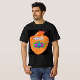 Camiseta Diwali glitter Diya com lotus