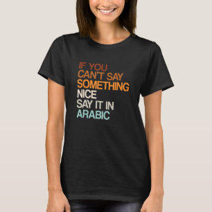 Camiseta Diz-O Em Árabe, Humor Marroquino, Ditos Marrocos