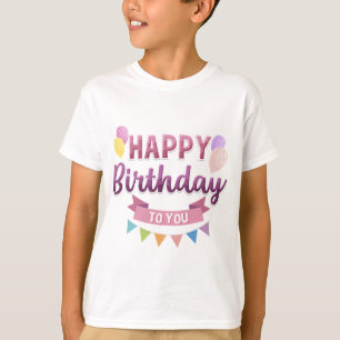 Camiseta Dizemos de Tipografia de Aniversário