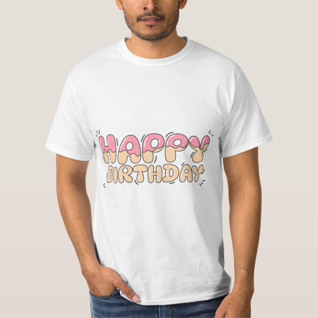 Camiseta Dizemos de Tipografia de Aniversário (Frente)