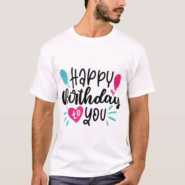 Camiseta Dizemos de Tipografia de Aniversário (Frente)