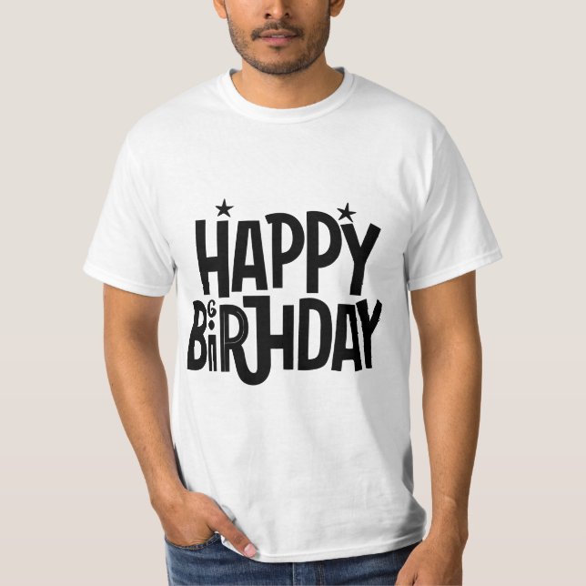 Camiseta Dizemos de Tipografia de Aniversário (Frente)