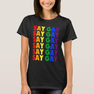 Camiseta Dizemos Orgulho gay Lgbt Flórida Roupas Orgulhosas