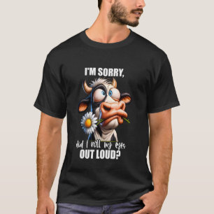 Camiseta Dizendo animais vaca vacas engraçados irritados