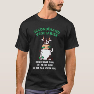 Camiseta Dizendo Anti Vegano Sem Vegan de Segunda Mão Veget