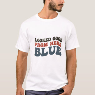 Camiseta Dizendo Azul Engraçado Cota Sarcástica Humor Retrô