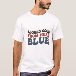 Camiseta Dizendo Azul Engraçado Cota Sarcástica Humor Retrô