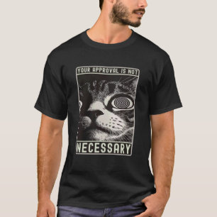 Camiseta Dizendo coisas engraçadas com olhos loucos, gráfic