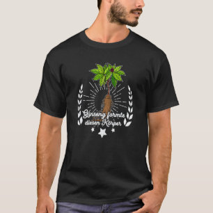 Camiseta Dizendo Comida Medicinal Vegetal Panax Vegano Vega