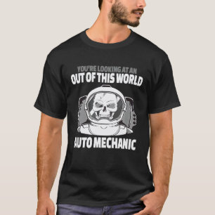 Camiseta Dizendo do Mecânico de Automóveis Astronauta Legal