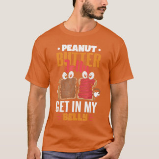Camiseta Dizendo engraçado PbJ PNJ Manteiga de Amendoim E G