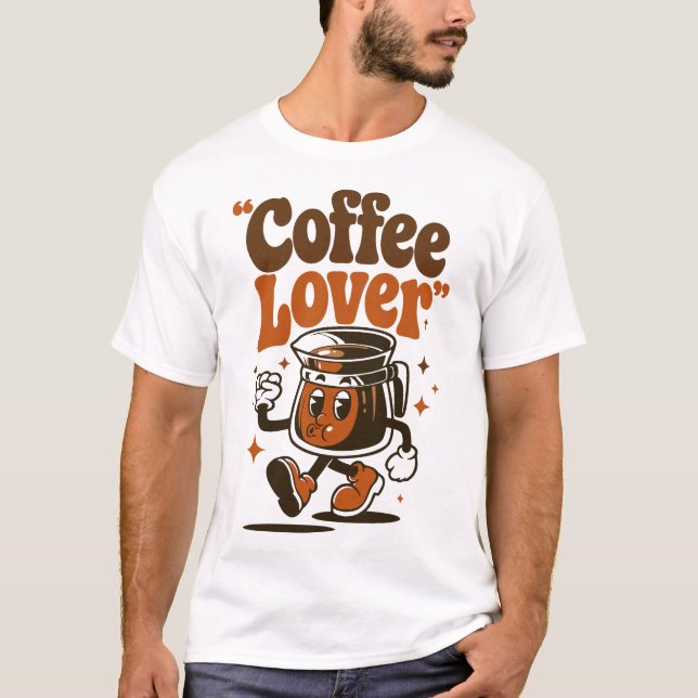 Camiseta Dizendo Humor de Amante de Café Caneca Divertida p (Frente)