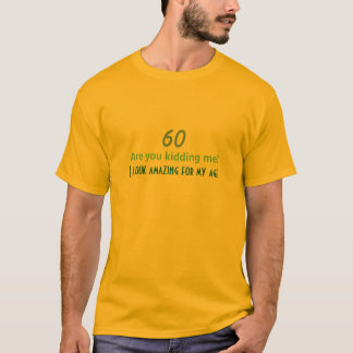 Camiseta Dizendo Humorístico de 60º Aniversário