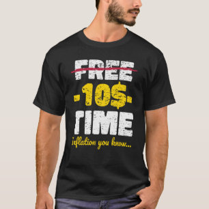 Camiseta Dizendo lazer inflacionário