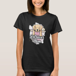 Camiseta Dizendo Mãe de Retriever Engraçada Retrievers Cão 