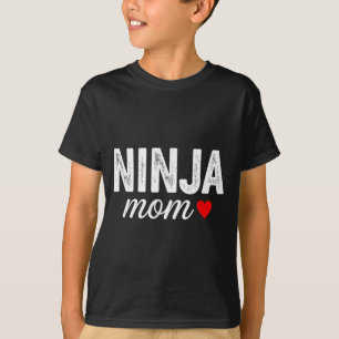 Camiseta Dizendo mãe ninja engraçada com sarcasmo coração