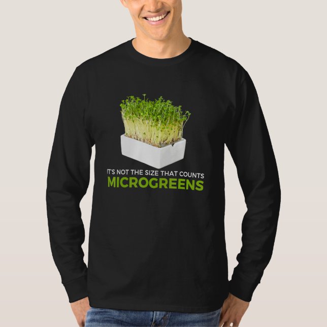 Camiseta Dizendo Microgreen Farmer Gardening Tee (Frente)