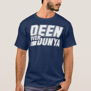 Camiseta Dizendo Motivação Muçulmana Citação Islâmica Deen