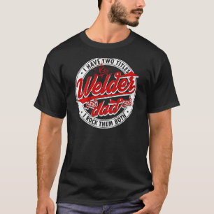 Camiseta Dizendo Pai De Soldadura Eu Tenho Dois Títulos De