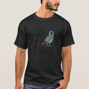 Camiseta Dizendo papagaio bicho exótico Pet African Cinza
