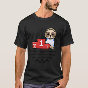 Camiseta Dizendo preguiça engraçada sem corrida sem desejo