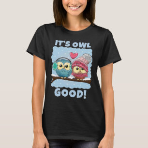 Camiseta Dizendo Pun É Coruja Bom Aniversário para Coruja