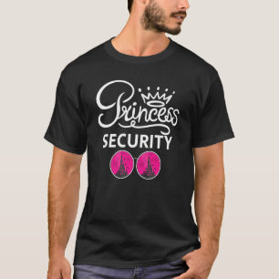 Camiseta Dizendo Segurança de Princesa Para Namorado Pai Ir